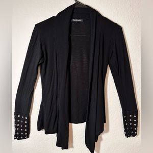 Black cardigan with silver embellishments size small
